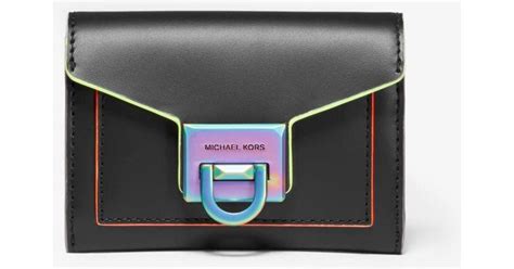 manhattan wallet michael kors|michael kors contrast trim wallet.